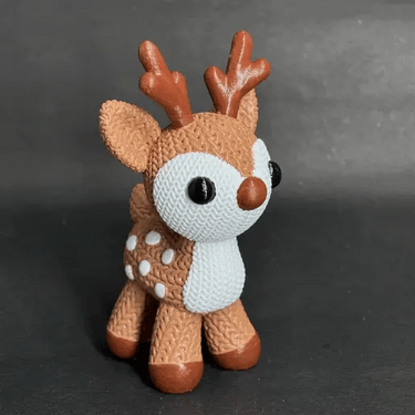 Crochet Deer 3D Toy